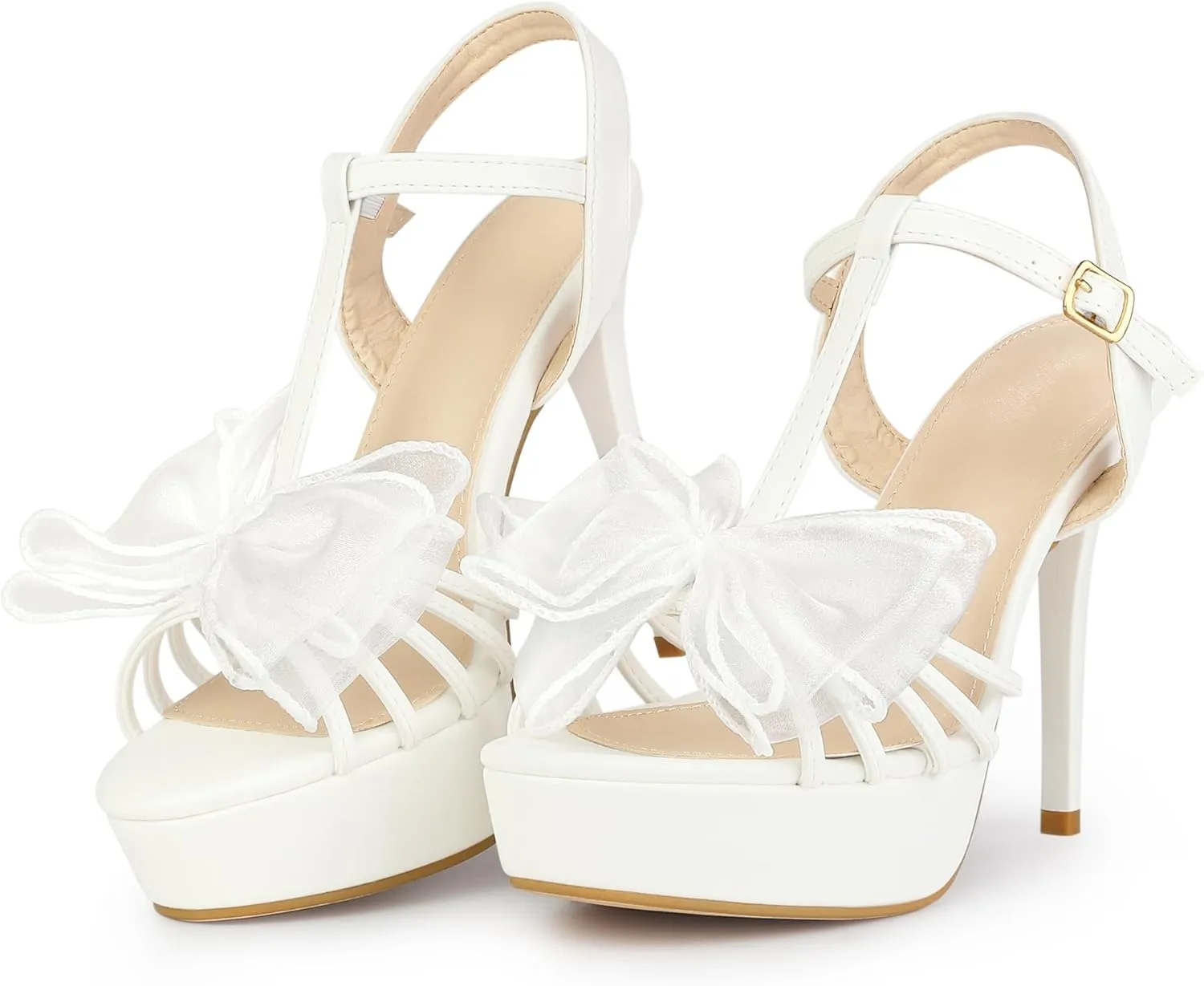 Perphy Platform Stiletto Heel Flowers Platform Heels Sandals for Women