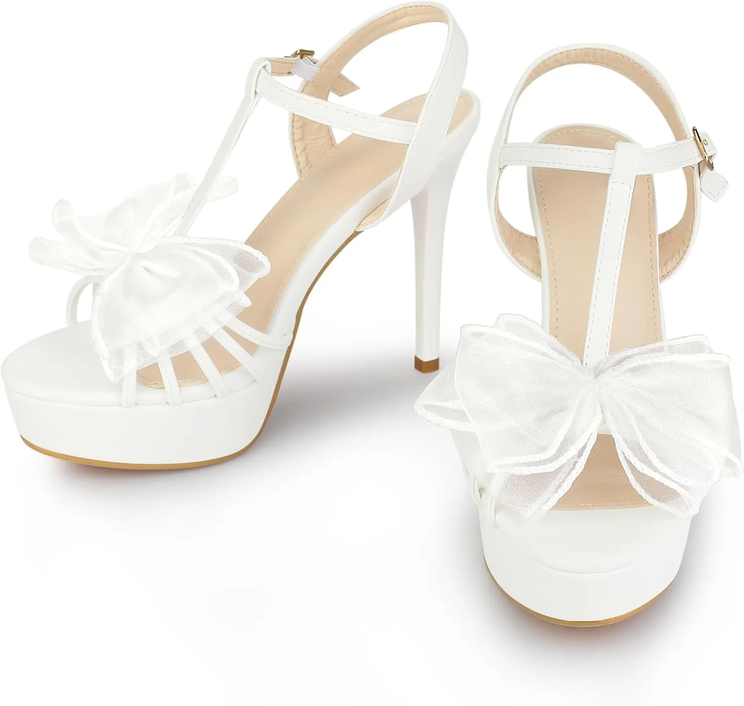 Perphy Platform Stiletto Heel Flowers Platform Heels Sandals for Women