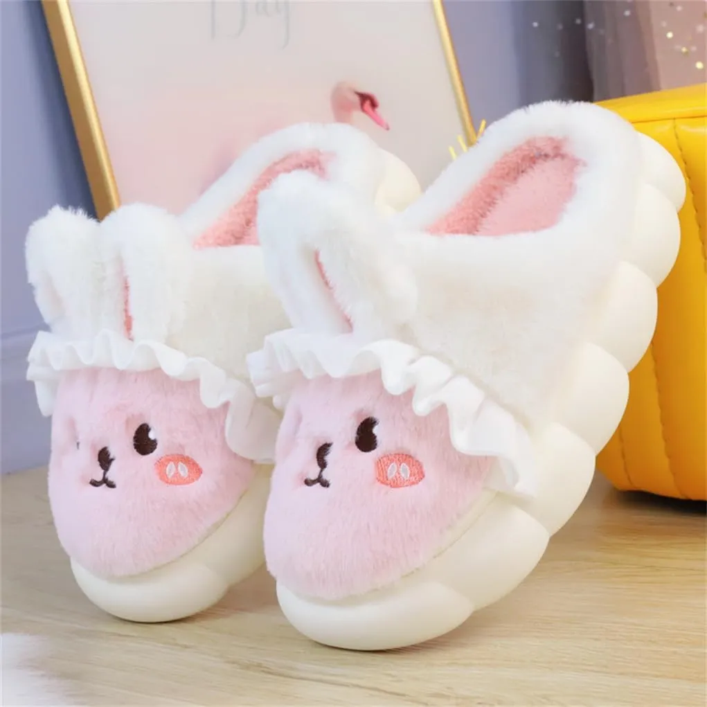 Rabbit Cute Cartoon Slippers Women's Home Slippers Four Autumn and Winter Warm Slippers