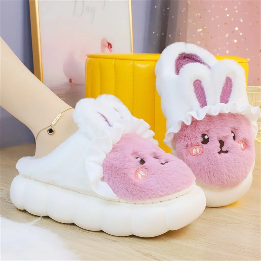 Rabbit Cute Cartoon Slippers Women's Home Slippers Four Autumn and Winter Warm Slippers