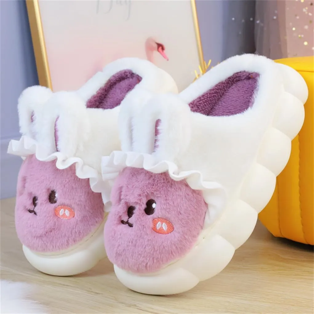Rabbit Cute Cartoon Slippers Women's Home Slippers Four Autumn and Winter Warm Slippers