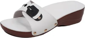 Sandals Wedge Shoes - Orthopedic Comfortable Arch Support Platform Sandals Wedge Summer Womens Slides Sandals Leather