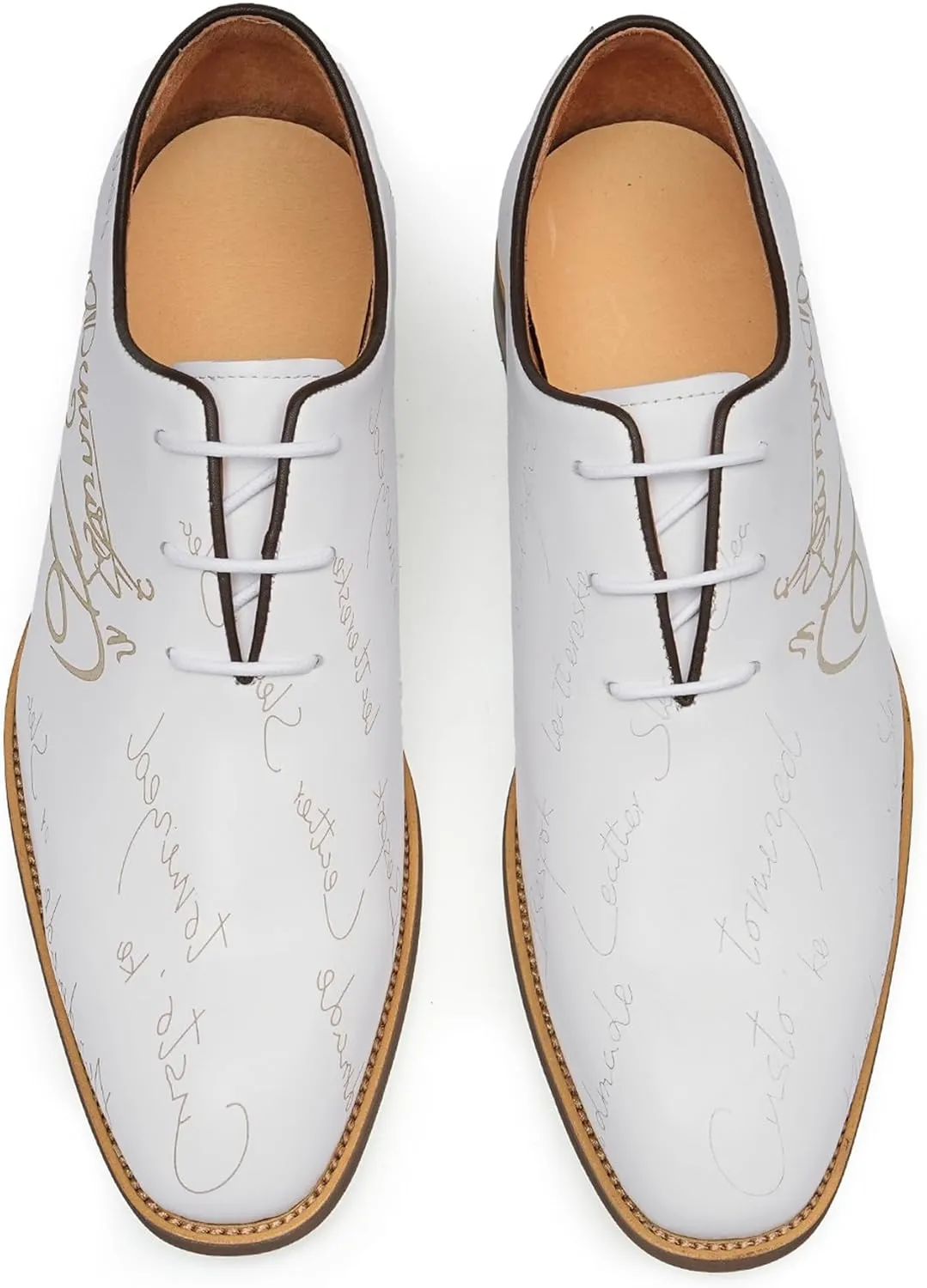 Santimon Men’s Genuine Leather Plain Toe Oxfords - Formal Dress Derby Shoes for Weddings, Business, Prom & Tuxedo - Lightweight & Comfortable Modern Fashion