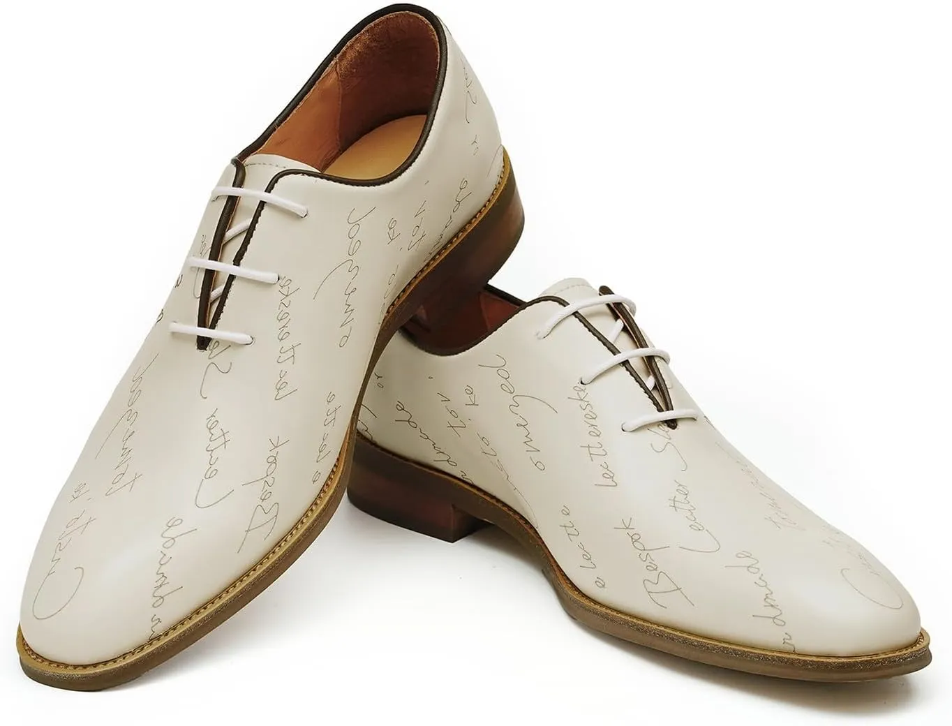 Santimon Men’s Genuine Leather Plain Toe Oxfords - Formal Dress Derby Shoes for Weddings, Business, Prom & Tuxedo - Lightweight & Comfortable Modern Fashion