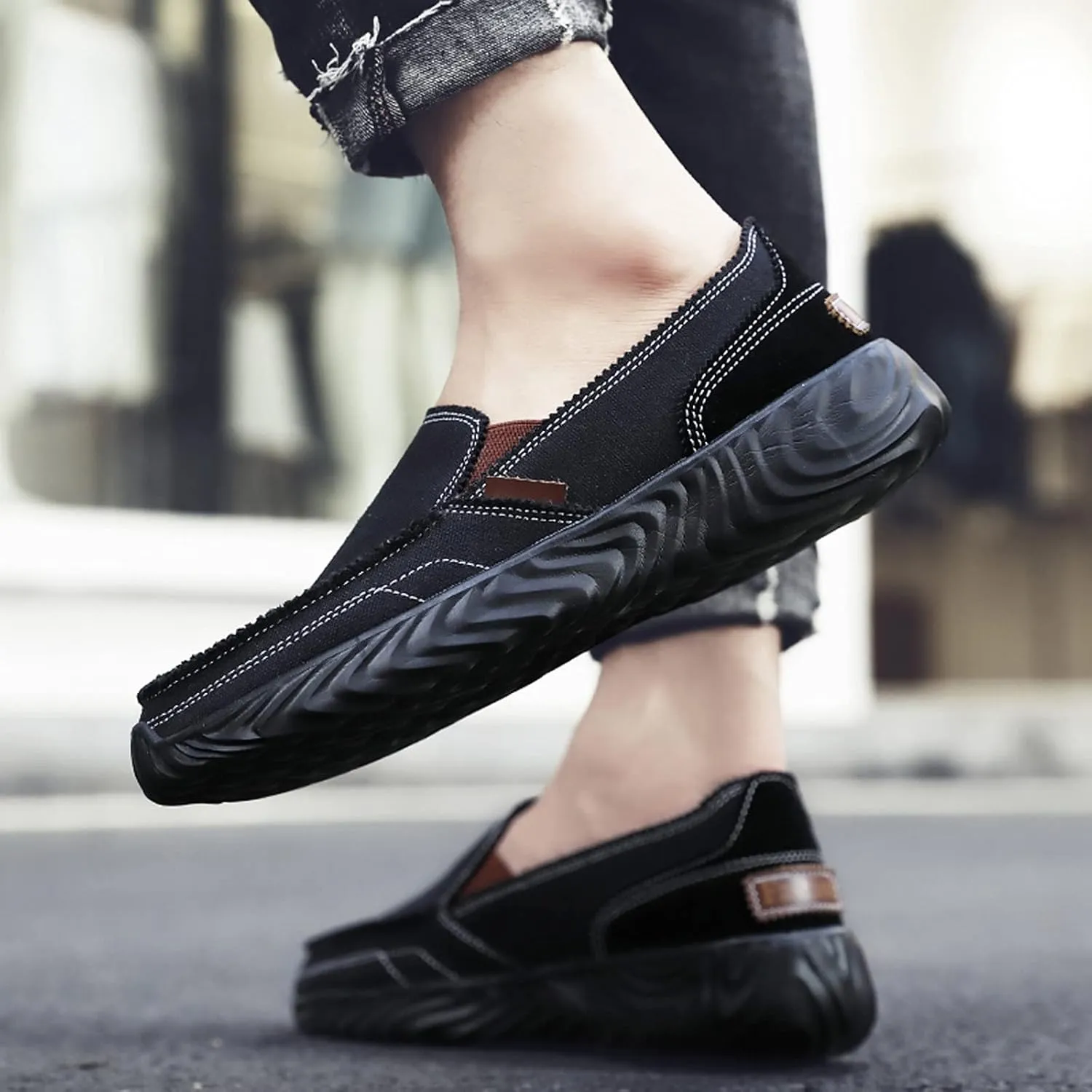 Shije Men Running Shoes Men Casual Breathable Walking Shoes Sport Athletic Sneakers Gym Tennis Slip On Comfortable Lightweight Shoes