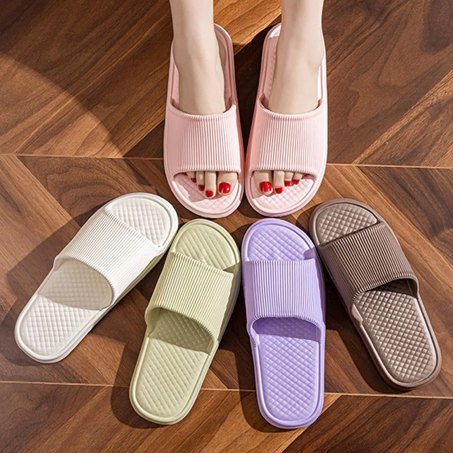 Shower Shoes Shower Shoes Women Non Slip Slippers Men's Slides Men Sandals with Drainage Holes House Slippers