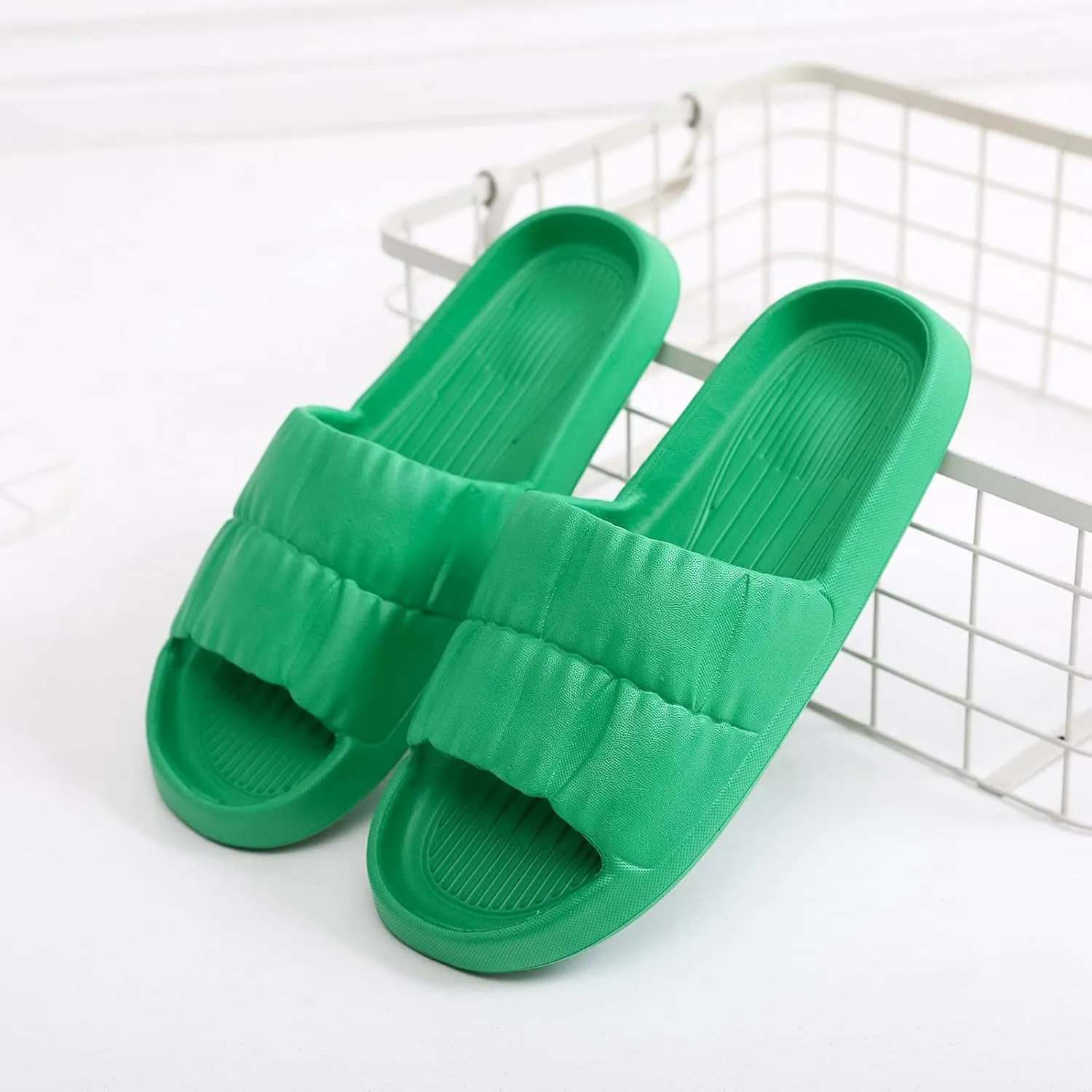 Slides for Men Slides for Women Mens Slippers Shower Shoes Women Open Toe Quick Drying House Slippers
