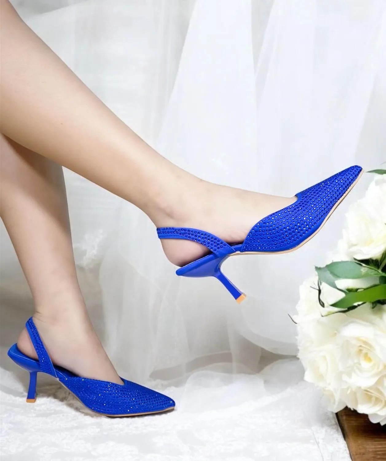 Slingback Stiletto Heels Pumps