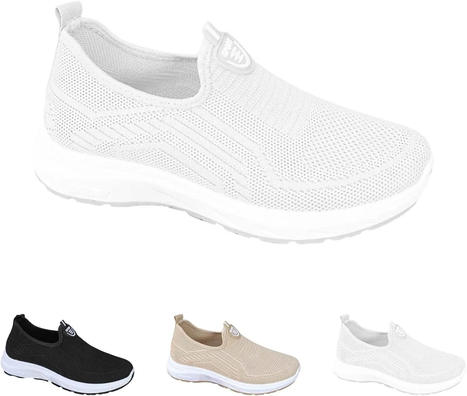 Slip On Sneakers Women Wide Width Size 9 Ladies Slip On Sneakers Non Slip Sneakers for Women Women's X Wide Width Slip On Sneakers Office Sneakers for Women Wide
