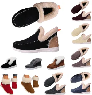 Slippers for Women & Men Indoor and Outdoor Winter Warm Fuzzy House Slipper Shoes Boots Memory Foam Booties Cozy Slippers Slip On Sneakers Unisex