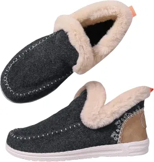 Slippers for Women & Men Indoor and Outdoor Winter Warm Fuzzy House Slipper Shoes Boots Memory Foam Booties Cozy Slippers Slip On Sneakers Unisex
