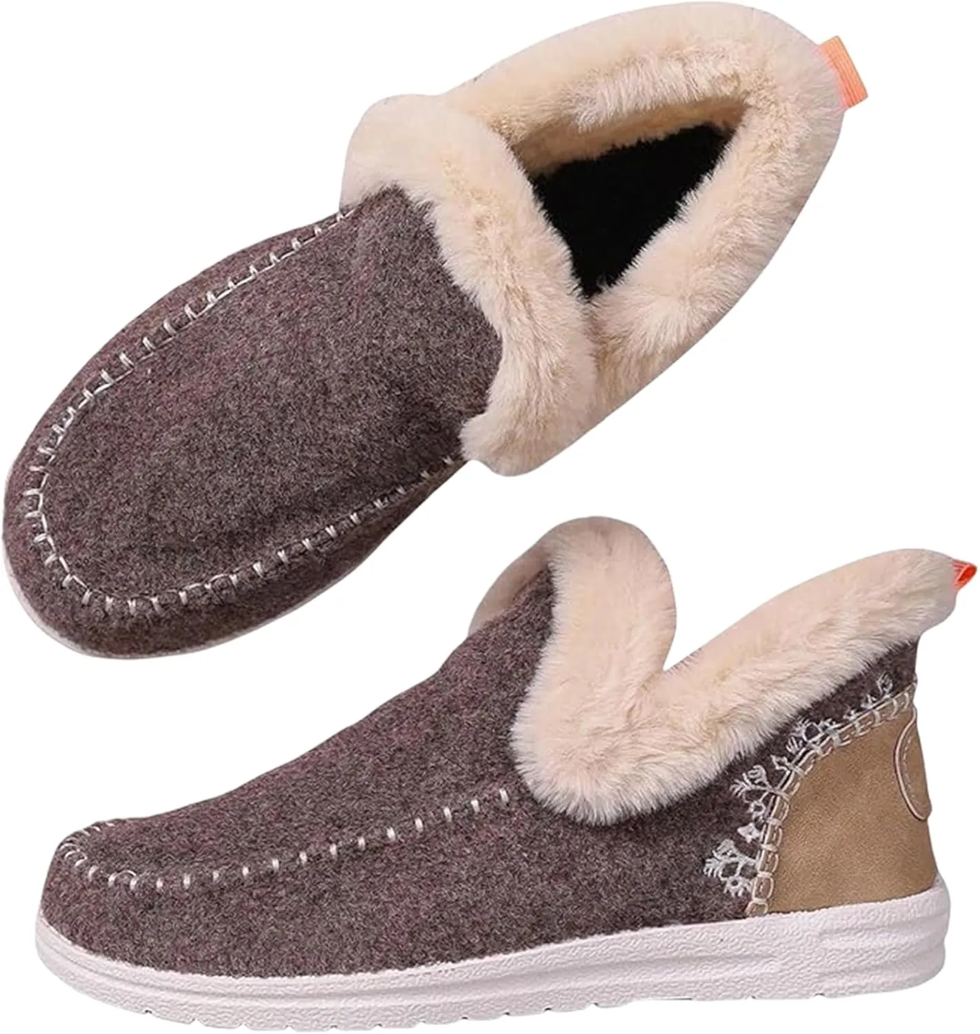Slippers for Women & Men Indoor and Outdoor Winter Warm Fuzzy House Slipper Shoes Boots Memory Foam Booties Cozy Slippers Slip On Sneakers Unisex