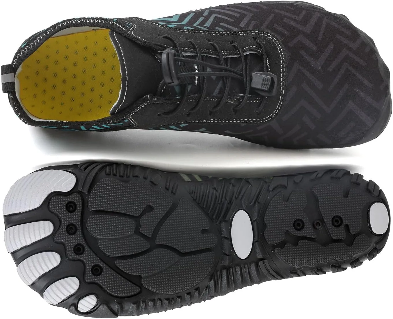 Smoneyful Grounded Womens Neuropathy Hike Barefoot Wide Toe Box Non Slip Breathable Quick Dry Waterproof Diabetic Water Beach Outdoor Hiking Athletic Comfort Sneakers Footwear