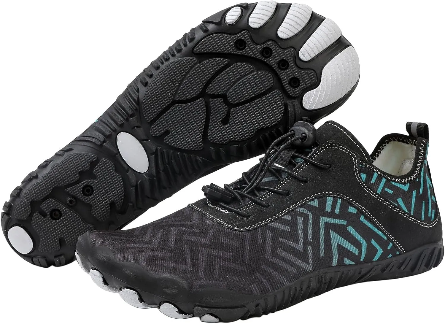 Smoneyful Grounded Womens Neuropathy Hike Barefoot Wide Toe Box Non Slip Breathable Quick Dry Waterproof Diabetic Water Beach Outdoor Hiking Athletic Comfort Sneakers Footwear