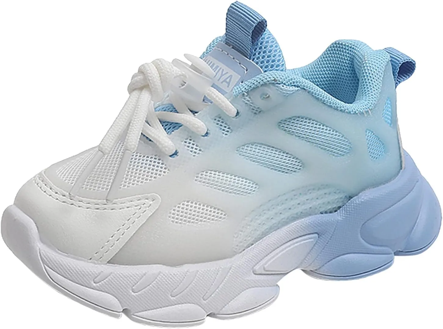 Toddler Boys Girls Gradient Color Lightweight Sneakers Mesh Breathable Anti Slip Soft Comfy Tennis Shoes Unisex