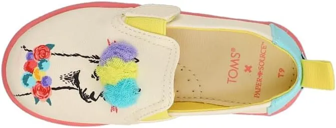 TOMS Toddler Girls Alpargata Slip On Sneakers Shoes