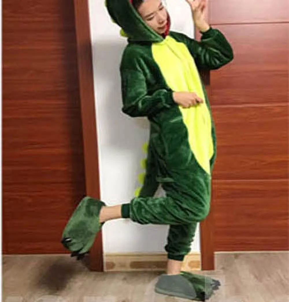 Unisex Funny Animal Costume Paw Claw Shoes, Soft Plush Home Slippers