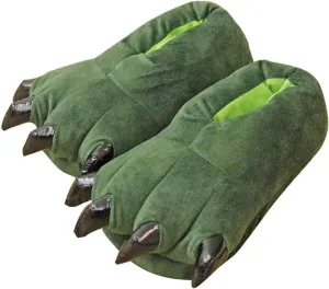 Unisex Funny Animal Costume Paw Claw Shoes, Soft Plush Home Slippers