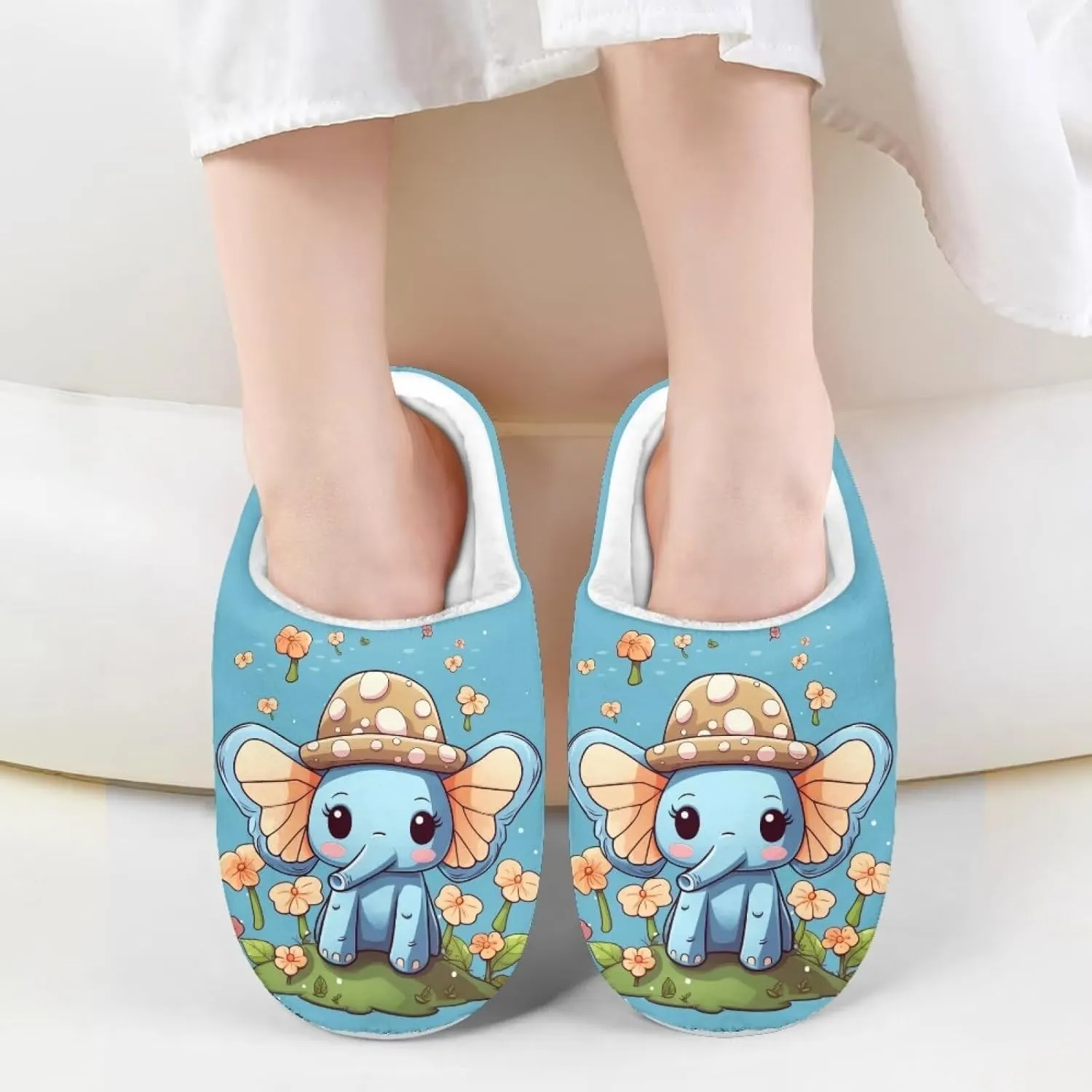 Uourmeti Kids House Shoes Plush Slippers for Girls Indoor Outdoor Slippers