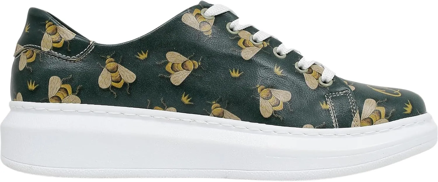 Wedge Platform Sneakers for Women - Handmade Vegan Leather, Unique Chunky Sneakers