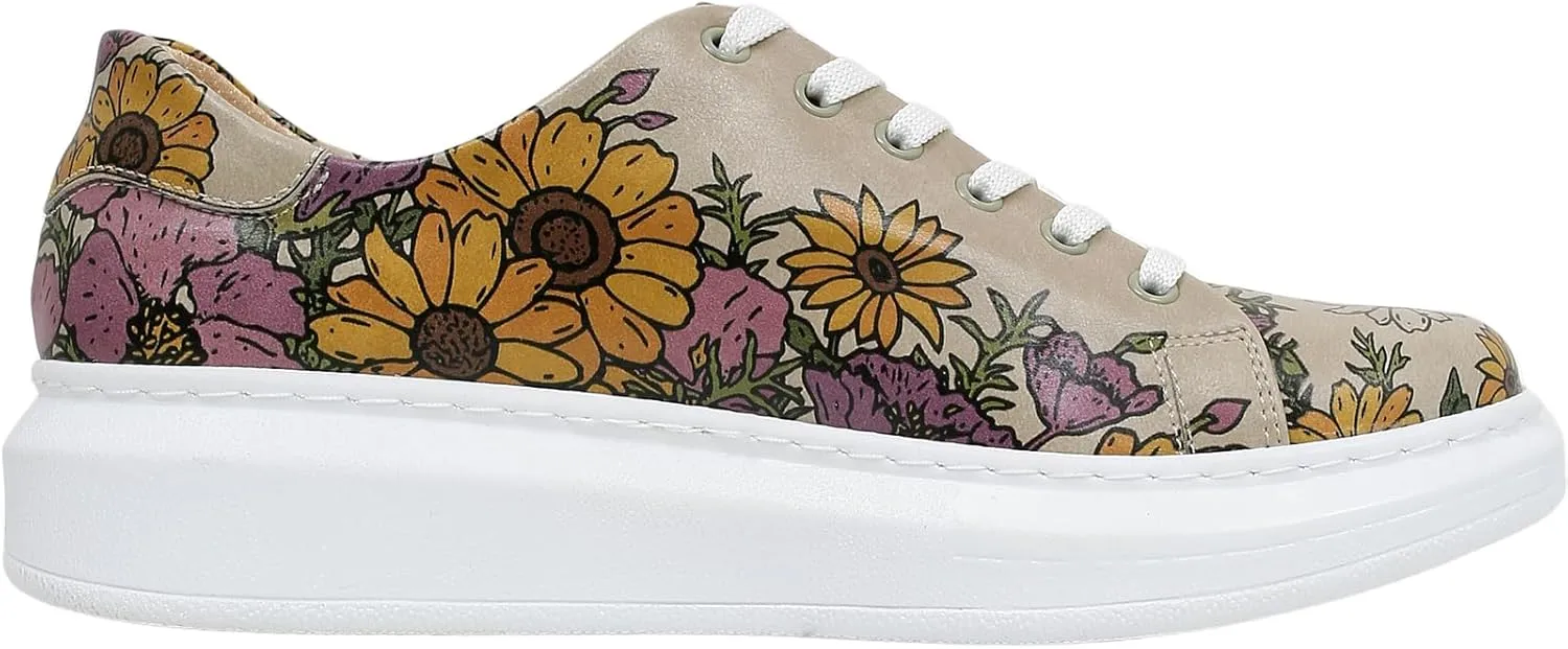 Wedge Platform Sneakers for Women - Handmade Vegan Leather, Unique Chunky Sneakers