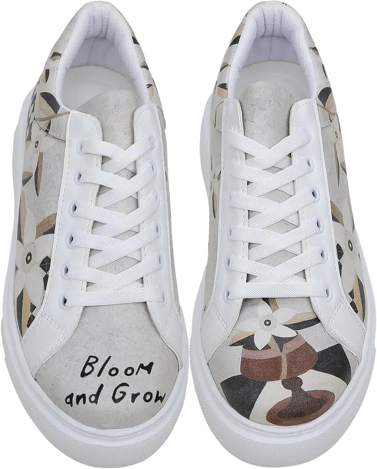 Wedge Platform Sneakers for Women - Handmade Vegan Leather, Unique Chunky Sneakers