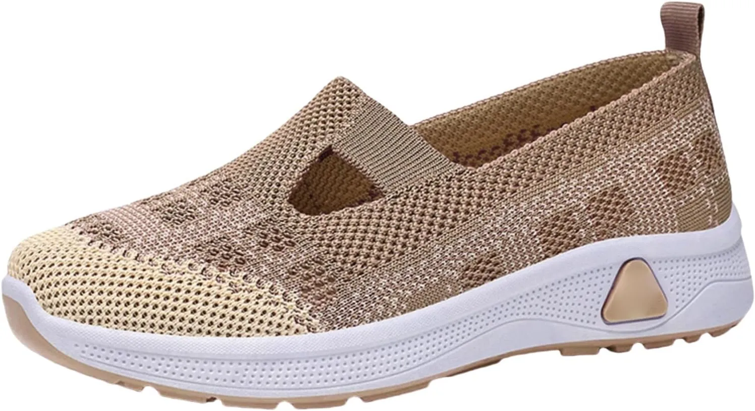 Womens Athletic Hiking Woven Orthopedic Breathable Barefoot Hands Free Slip in Sock Sneakers Mesh Trainers Comfortable Casual Air Cushion Walking Running Jogging Trave Shoes
