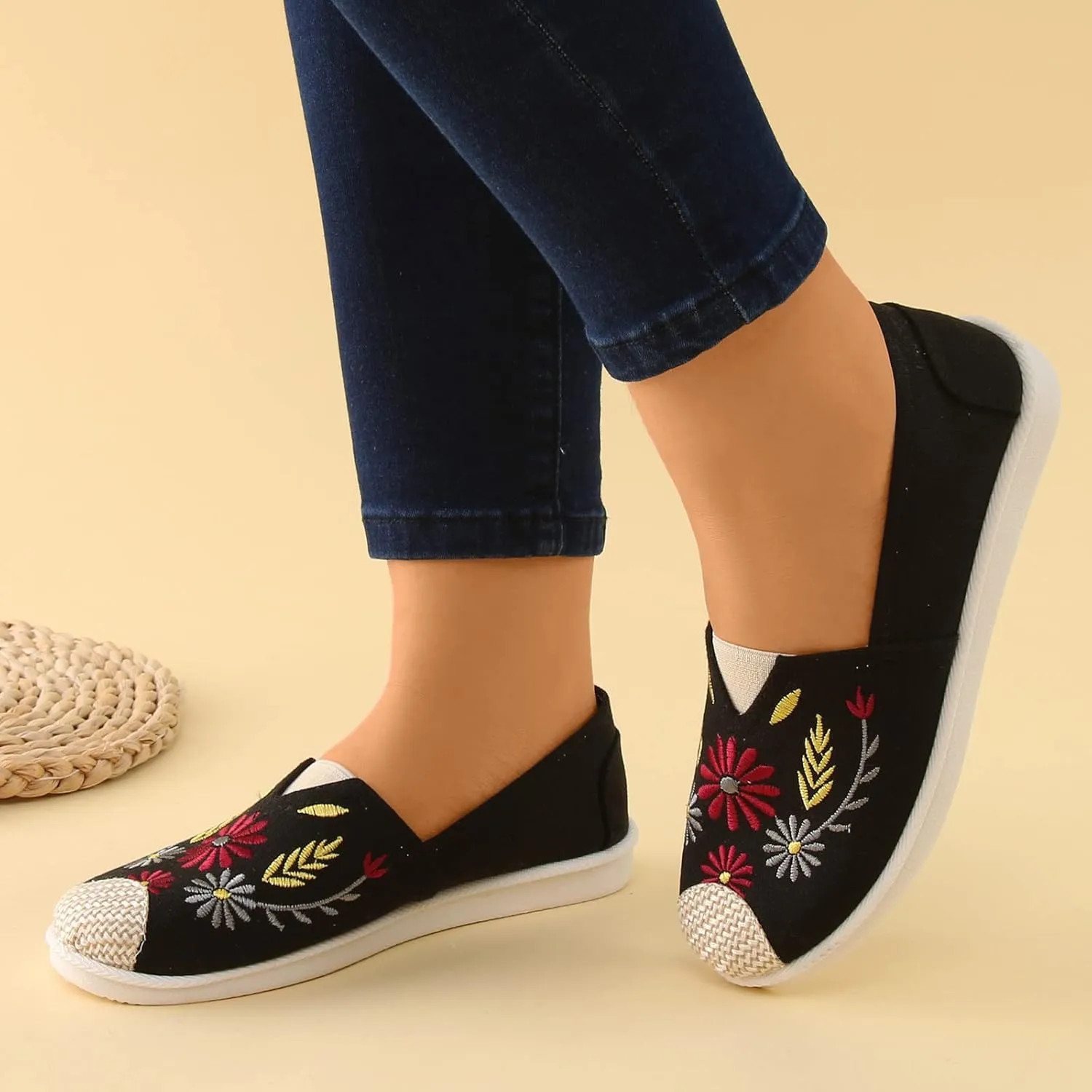 Women's Ballet Flat Comfortable Flats Womens Shoes Foldable Ballet Flats for Women Breathable Slip on Shoes