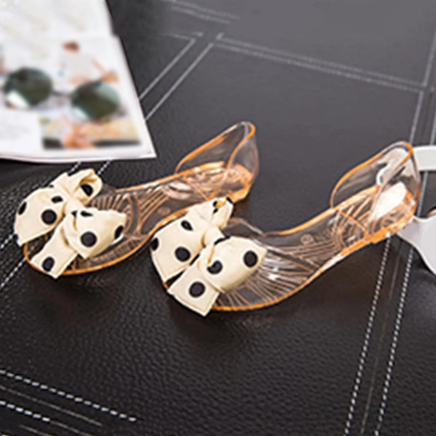 Women's Ballet Flat Elastic Ankle Straps Flats Shoes Dressy Foldable Knit Flats with Arch Support Dress Shoes