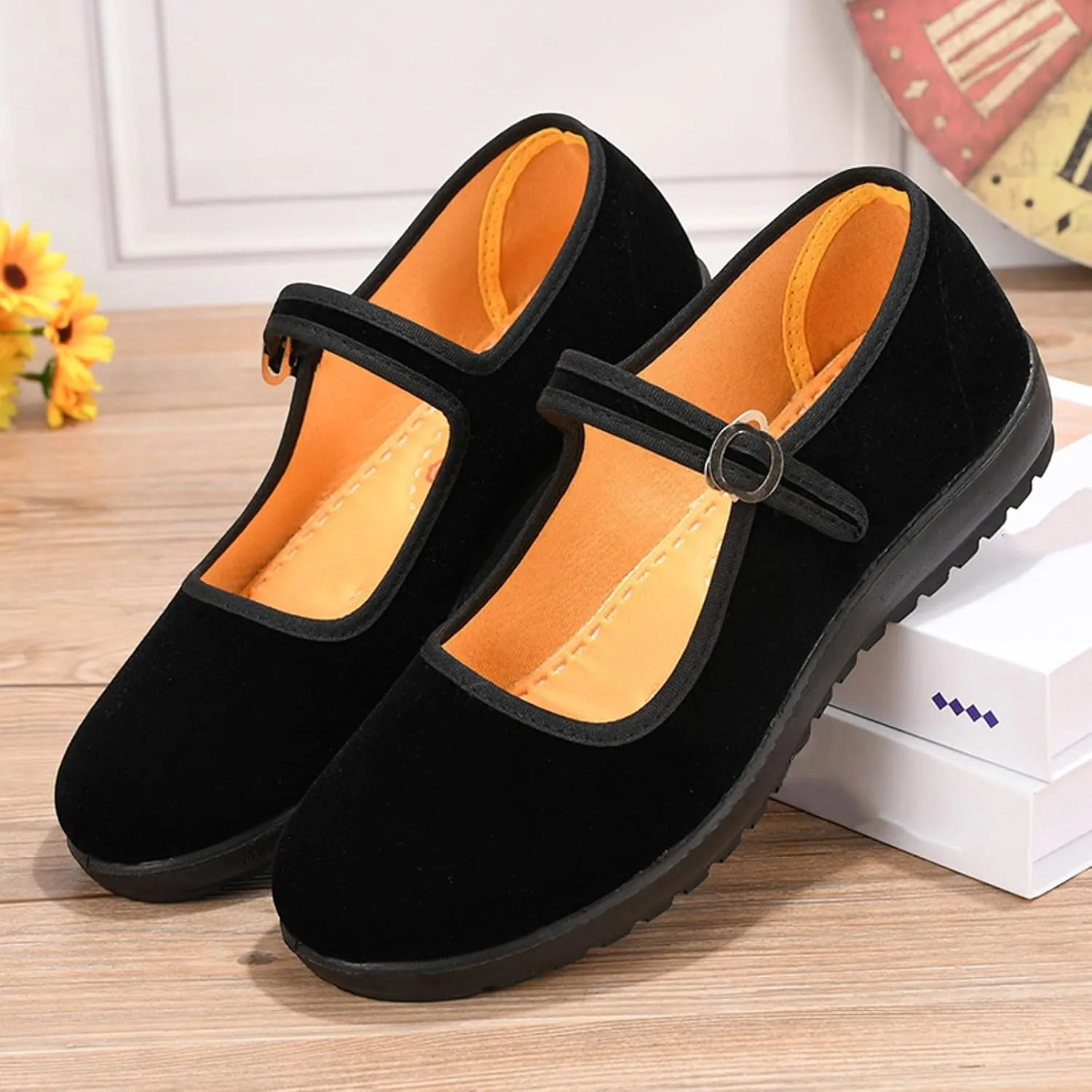 Women's Ballet Flat Women Ballet Flats Women's Foldable Sequin Shoes Dress Shoes Comfortable Pu Leather