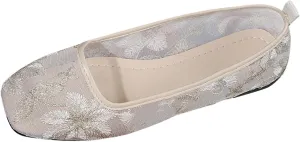Women's Dress Flat Ballet Low Wedge Leisure Women's Four Seasons Embroidered Flowers Non Women's Ballet Flat Comfortable