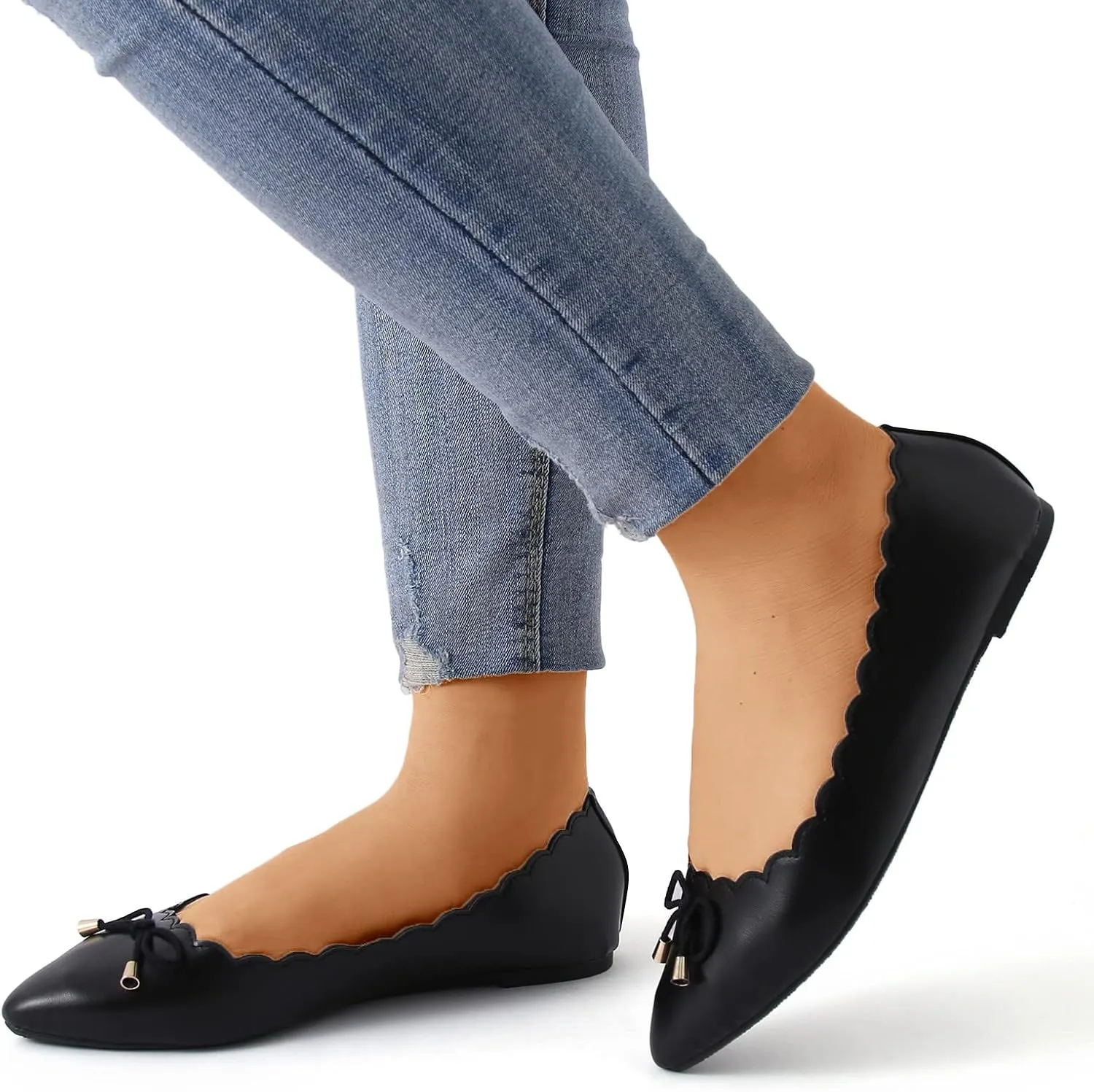 Women's Flats Shoes Ballet Flats Womens Ballet Mary Jane Flats Black Dress Shoes for Women Flat Shoes