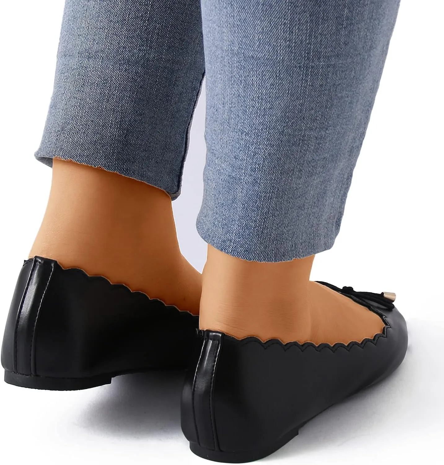 Women's Flats Shoes Ballet Flats Womens Ballet Mary Jane Flats Black Dress Shoes for Women Flat Shoes
