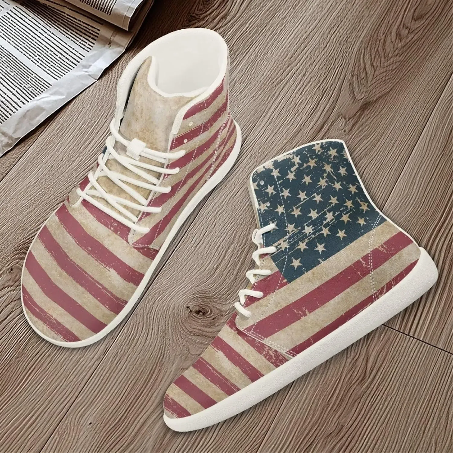 Womens High Top Sneakers Wide Barefoot Shoes for Men Leather Shoes