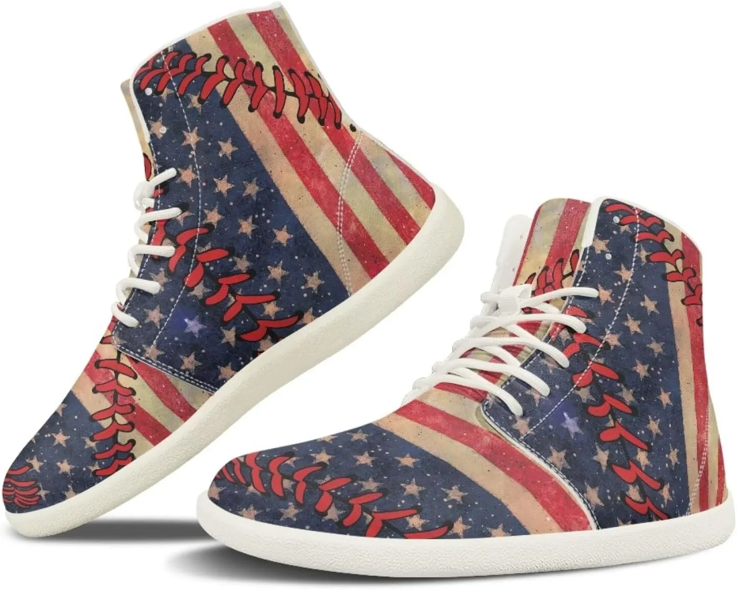 Womens High Top Sneakers Wide Barefoot Shoes for Men Leather Shoes
