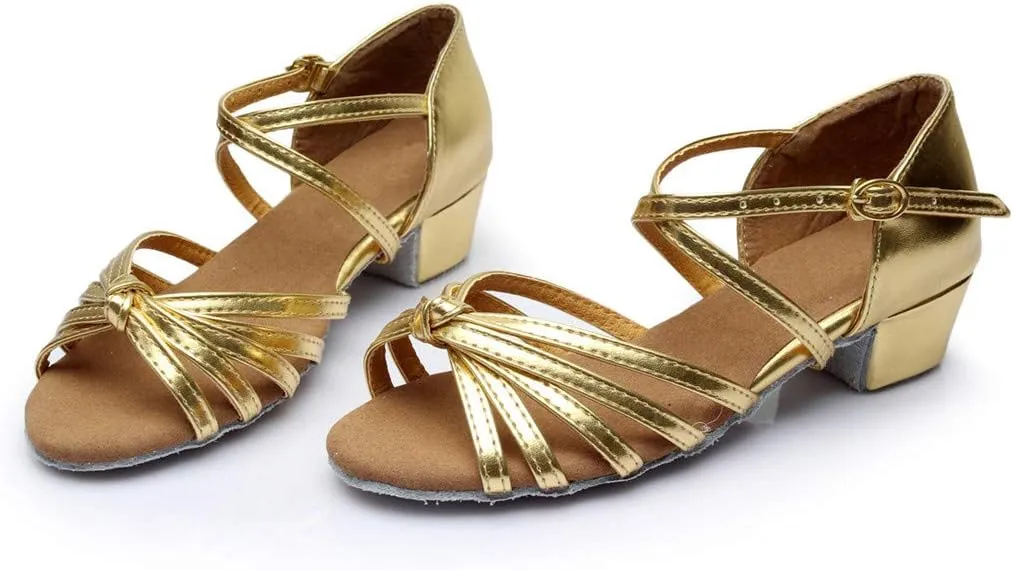 Women's Latin Dance Shoes Ballroom Practice Dance Heels Dressy Wedding Bride Sandals Prom Graduation Business Heels