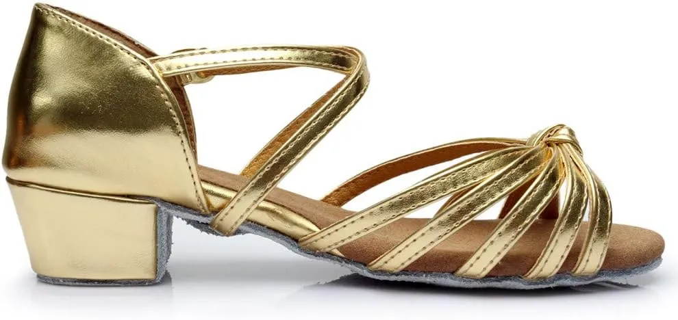 Women's Latin Dance Shoes Ballroom Practice Dance Heels Dressy Wedding Bride Sandals Prom Graduation Business Heels