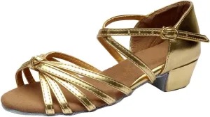 Women's Latin Dance Shoes Ballroom Practice Dance Heels Dressy Wedding Bride Sandals Prom Graduation Business Heels