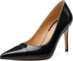 Women's Pumps, Closed Pointed Toe High Stiletto Heels Dress Wedding Pump Shoes for Women