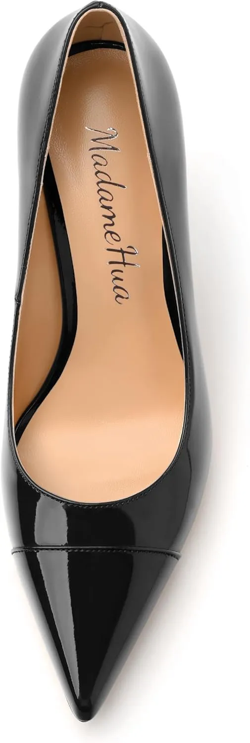 Women's Pumps, Closed Pointed Toe High Stiletto Heels Dress Wedding Pump Shoes for Women