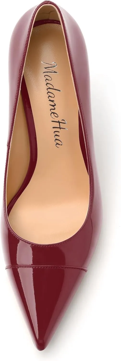 Women's Pumps, Closed Pointed Toe High Stiletto Heels Dress Wedding Pump Shoes for Women