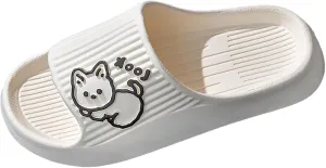 Womens Slides Open Toe Shower Shoes Bathroom Sandals Quick Drying Shower Slippers Women's Cloud Slides