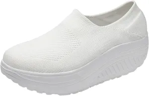 Womens Slip On Sneakers with Max Cushioning and Arch Support Slip On Sneakers Women Wide Fit Womens Casual Shoes Wide Toe Box Platform Sneakers for Women Slip On Slip On Sneakers
