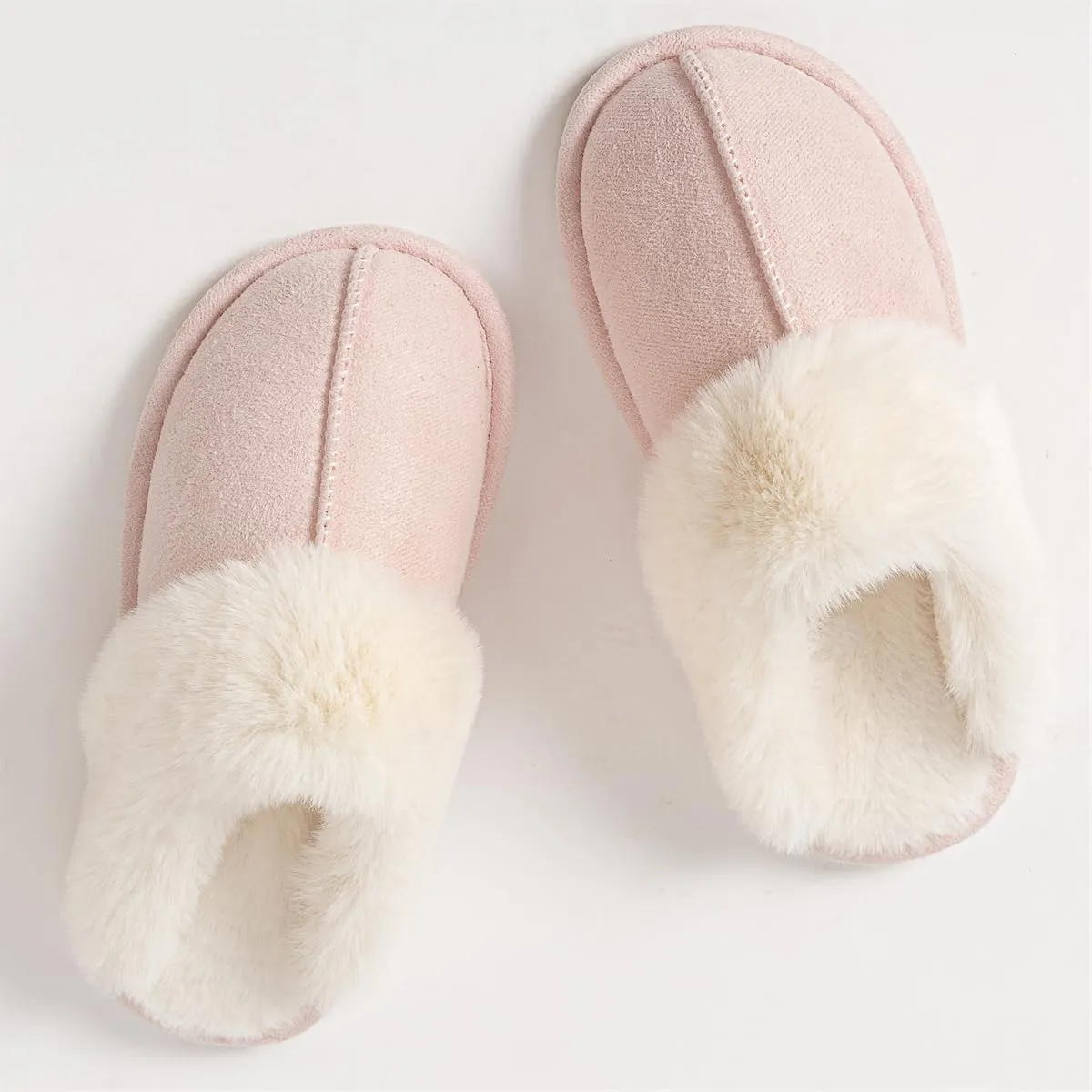 Women's Slippers Soft Plush Winter Warm House Shoes Slip on Fluffy Fur Slippers