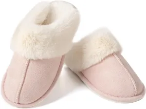 Women's Slippers Soft Plush Winter Warm House Shoes Slip on Fluffy Fur Slippers