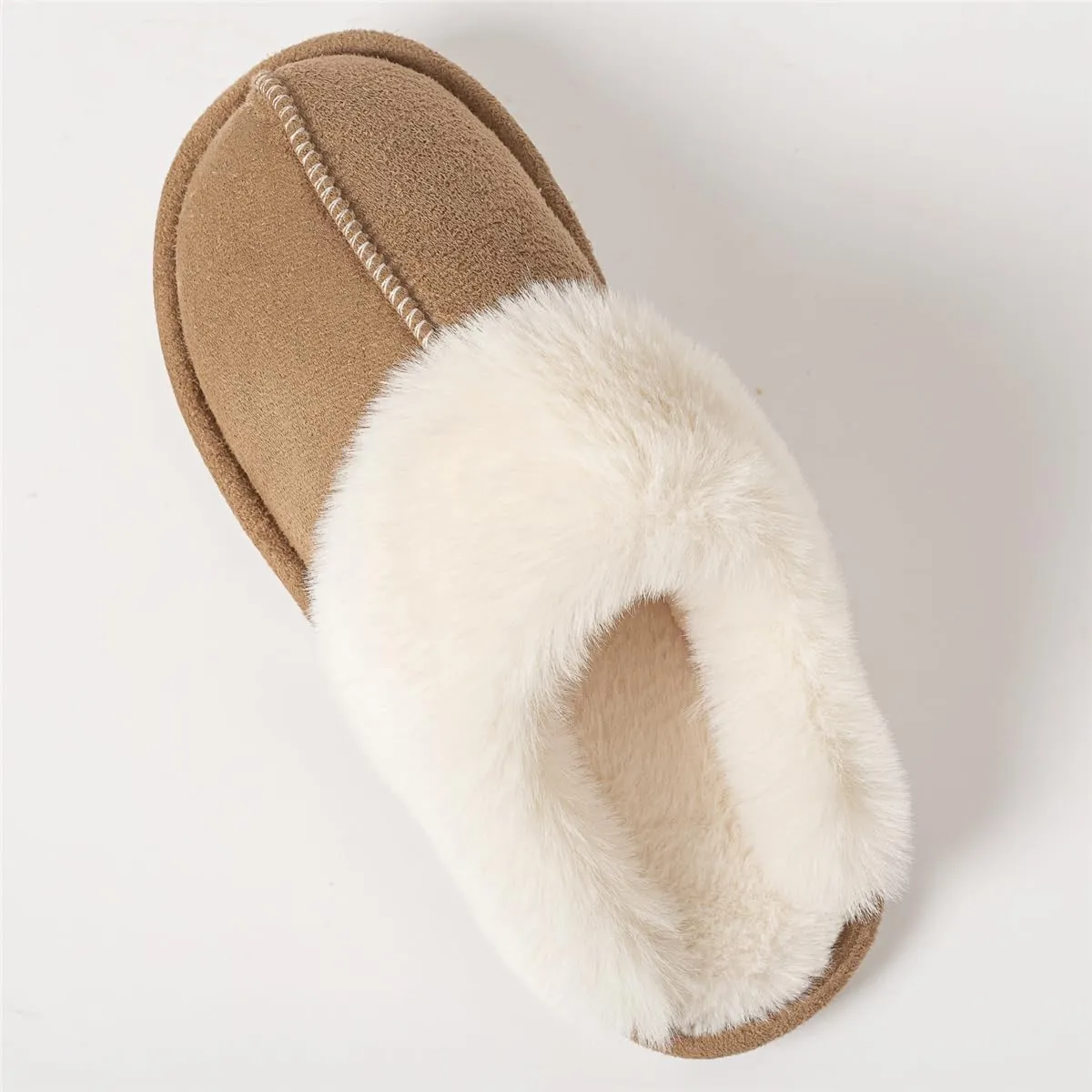Women's Slippers Soft Plush Winter Warm House Shoes Slip on Fluffy Fur Slippers