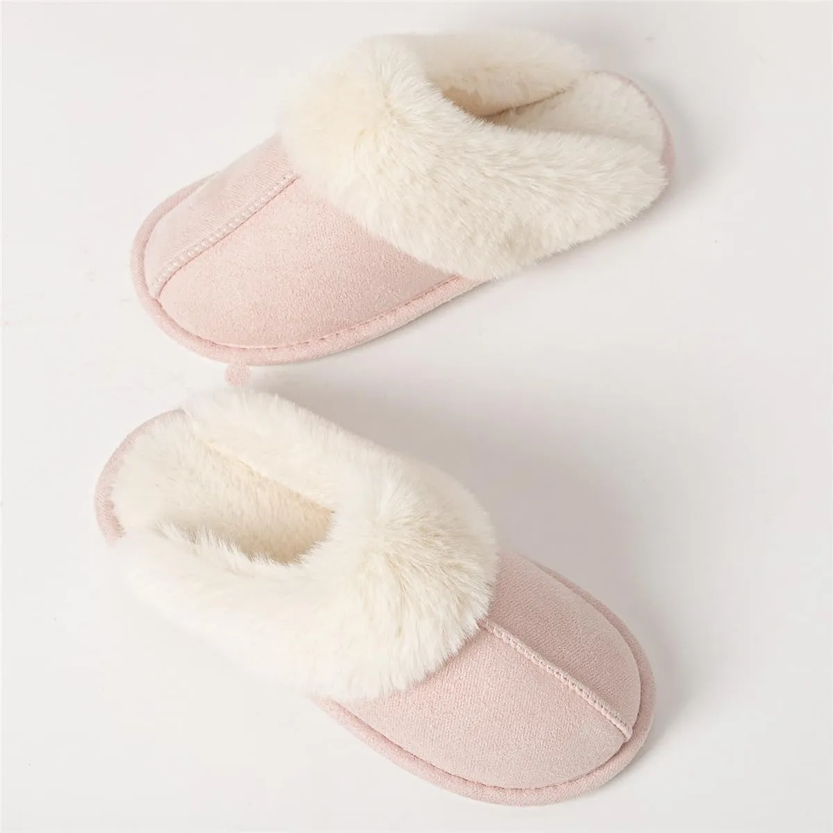 Women's Slippers Soft Plush Winter Warm House Shoes Slip on Fluffy Fur Slippers
