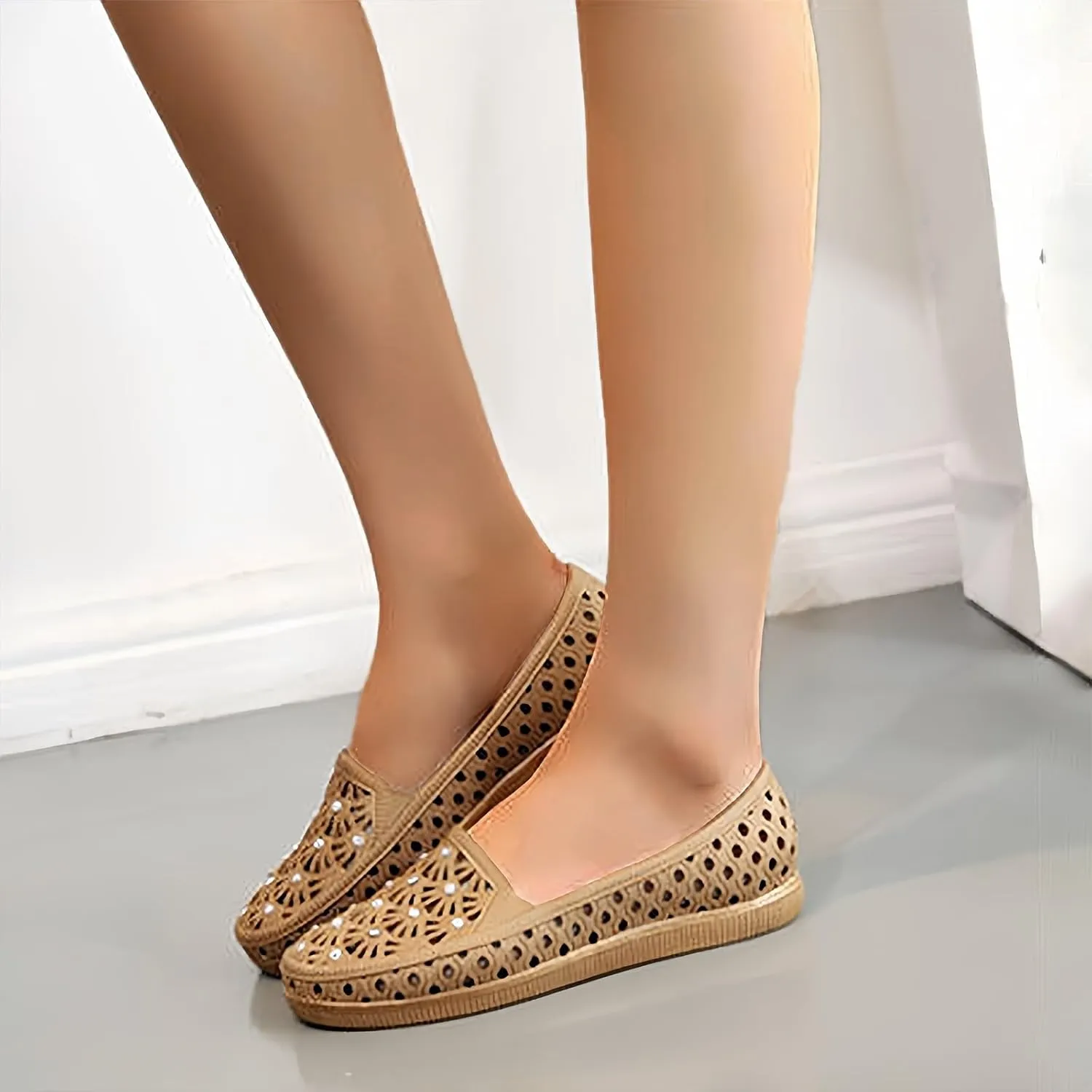 Women's Summer Shoes Ladies Thick Bottom Bathroom Bow Home Shoes Soft Bottom Casual Slippers Flat for Women Toe