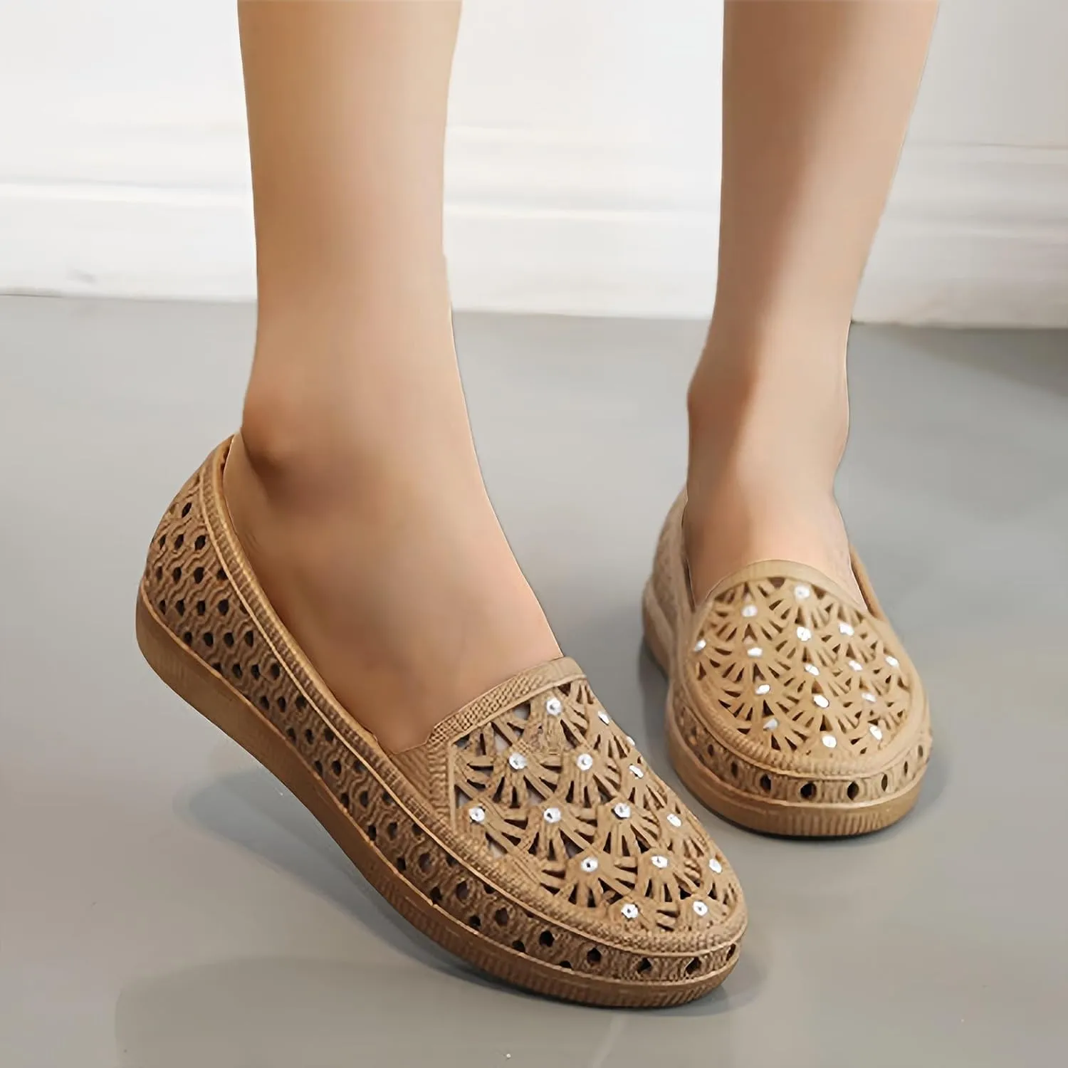 Women's Summer Shoes Ladies Thick Bottom Bathroom Bow Home Shoes Soft Bottom Casual Slippers Flat for Women Toe