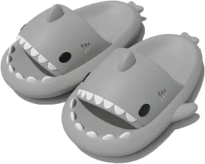 Zureto Shark Cloud Slides, Cute Cartoon Shark Slippers Indoor Outdoor Slippers for Women Men